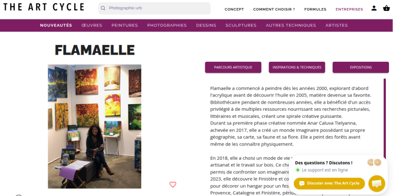 Page Flamaelle The art cycle
